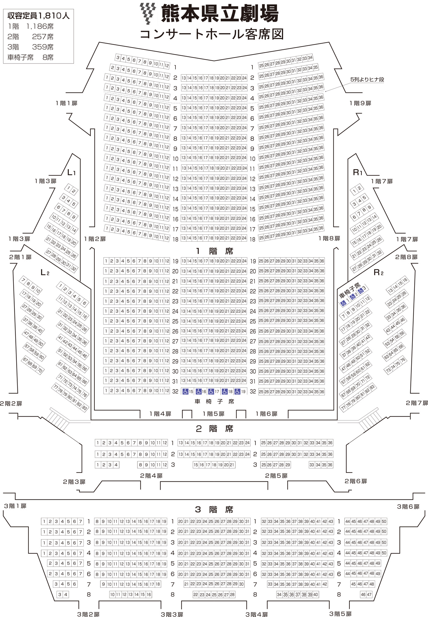 コンサートホール客席図